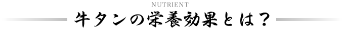 牛タンの栄養効果とは?
